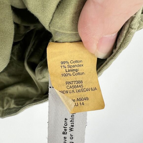 Madewell Womens Size Medium Army Green Military Style Vest 1/2 Zip - Picture 5 of 6